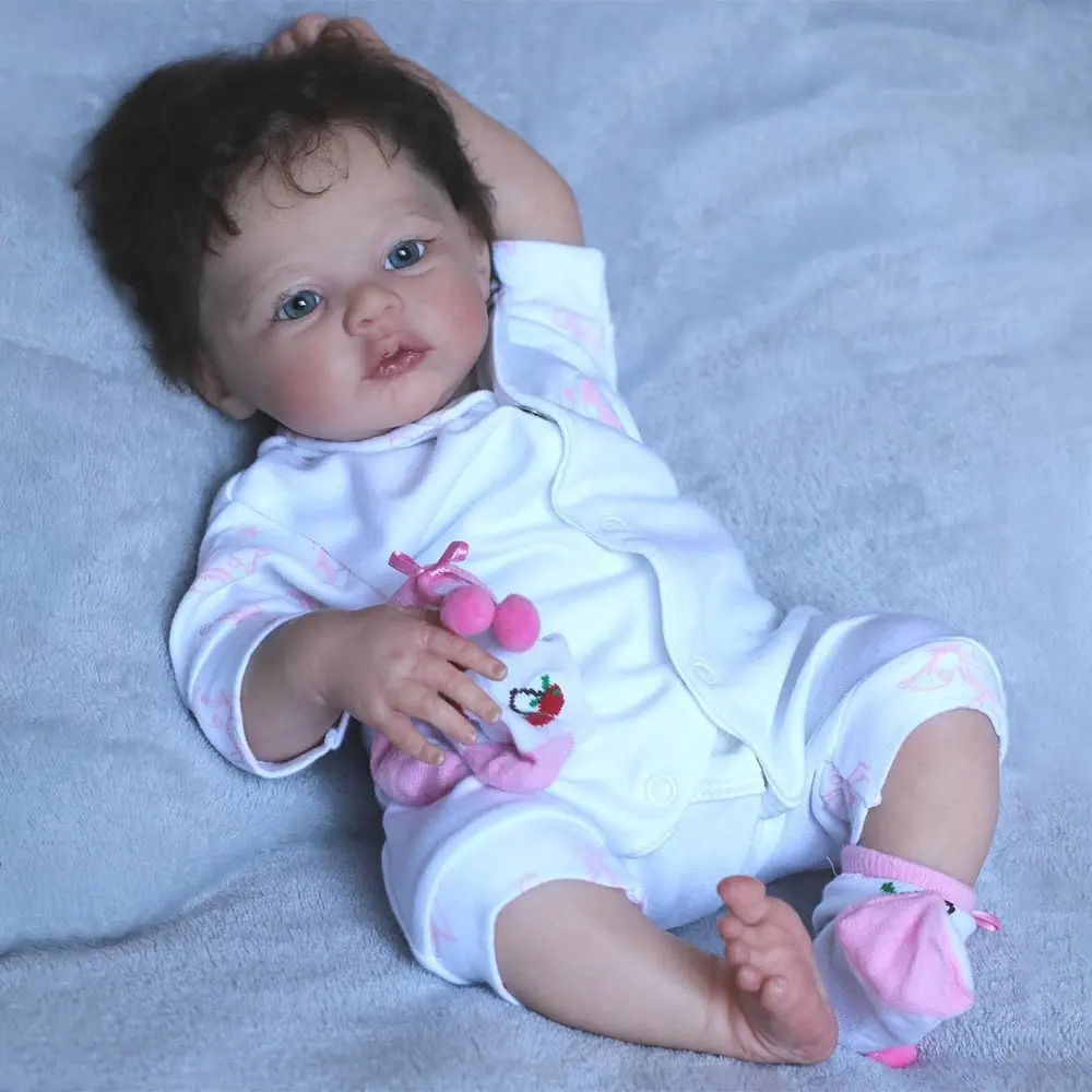 

18 Inch Meadow bebês Bebe Reboorn Doll Handmade Painted Lifelike Newborn Doll By Artists poupées reborn muñecas para niñas