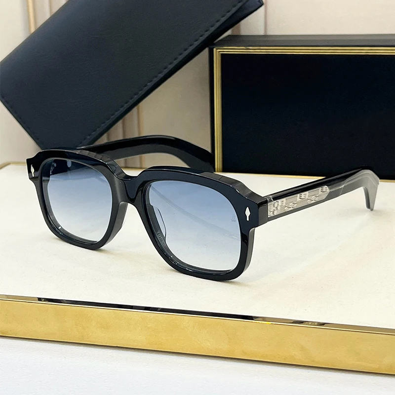 

High Quality Thick Acetate Square Sunglasses Men Vintage Sun Glasses Brand Design Driving Traveling Shades Eyewear UV400