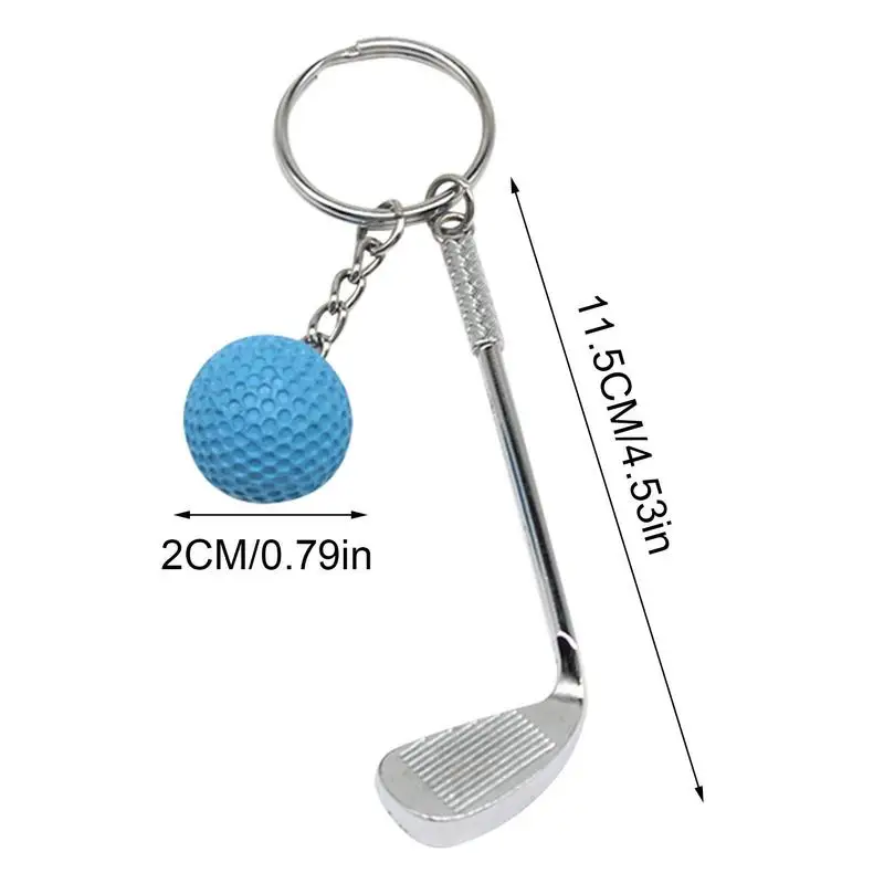 Bag Keychains For Women Sports Golf Charm Keyring Pendant Metal Key Chain With Golf Ball Cute Keychain Accessories For Bag Car