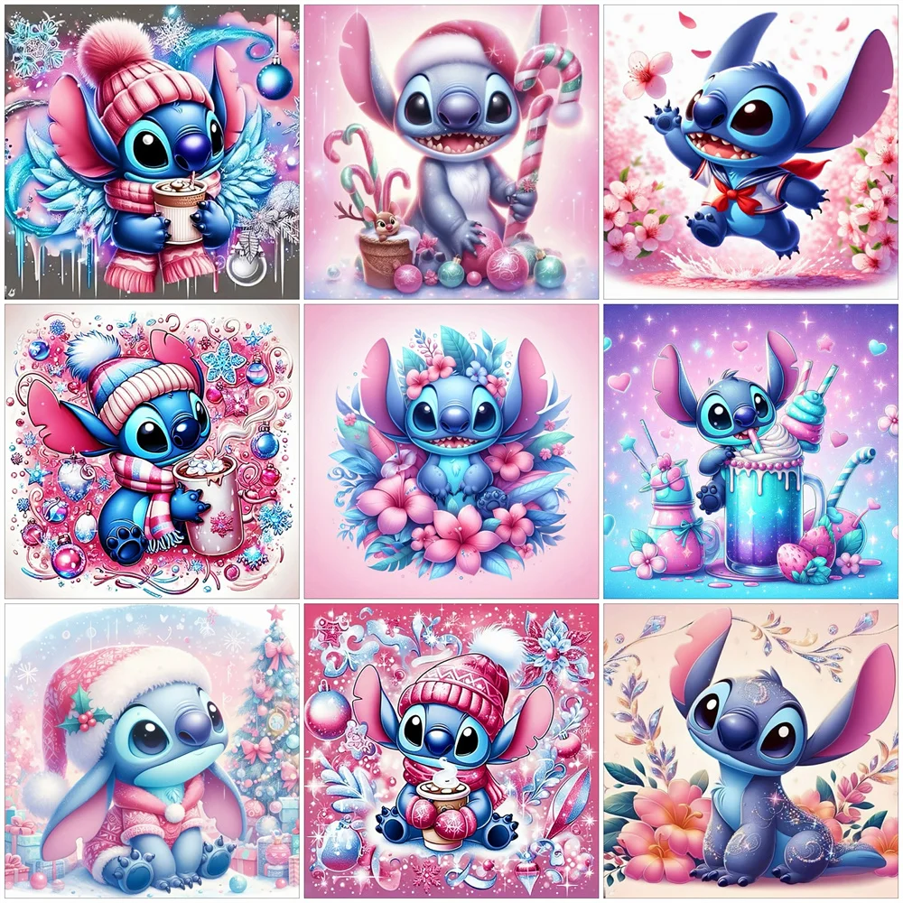 Disney DIY Cartoon Acrylic Paint By Numbers Lilo Stitch Craft Kits Oil disney-diy-cartoon-acrylic-paint-by-numbers-lilo-stitch-craft-kits-oil