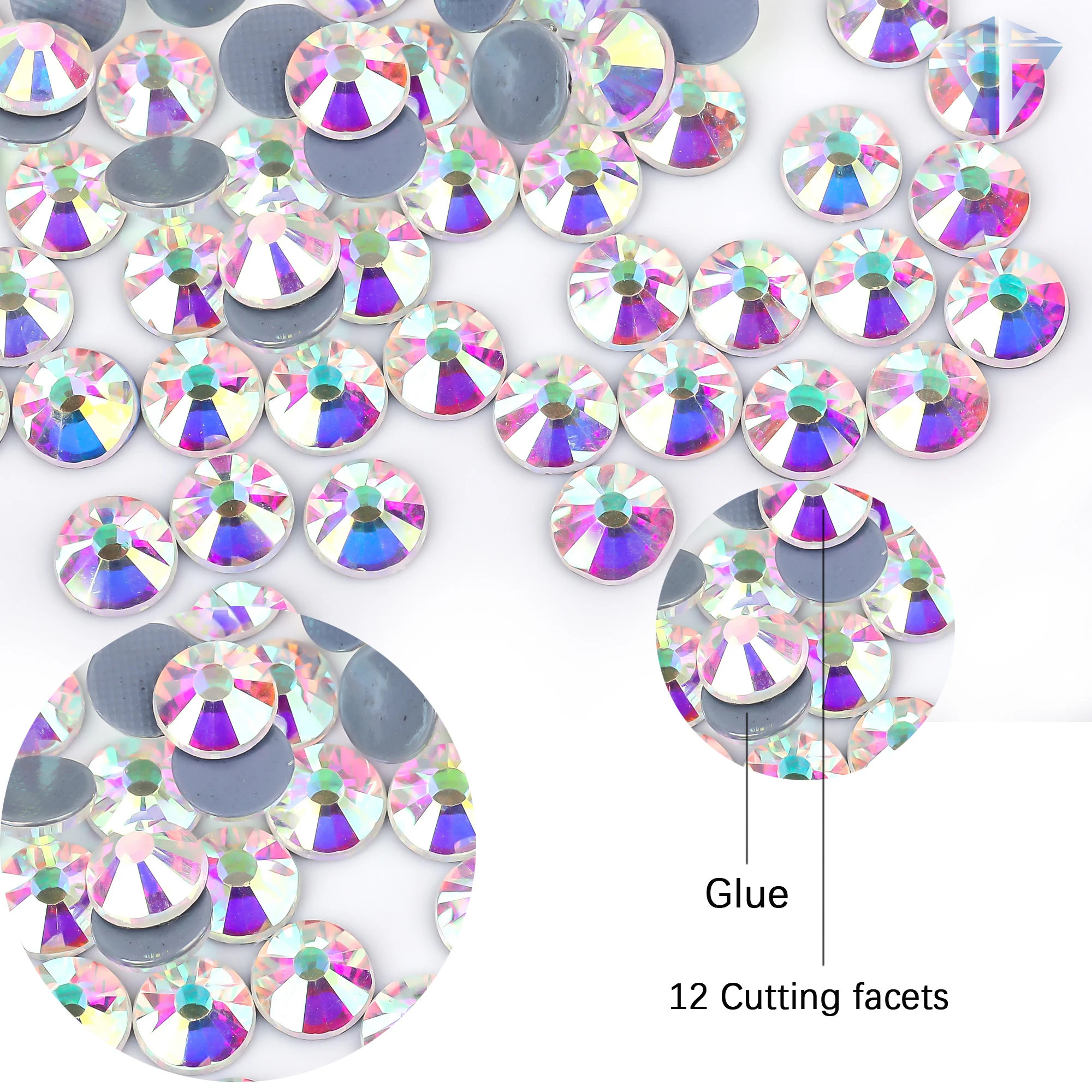 2880 Stücke Großes Paket SS30 Heiße Verkäufe Farben A3 Flatback Strass Glitters Kristall C Stockholm Stein Großhandel DIY Für Stoff Schuhe – Detail 1