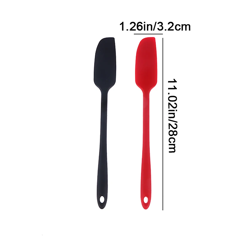 1Pc Long Handle Silicone Spatula Heat Resistant Flexible Non-Stick Slim  Spatula DIY Cake Cream Scraper Blender Baking Tool - AliExpress