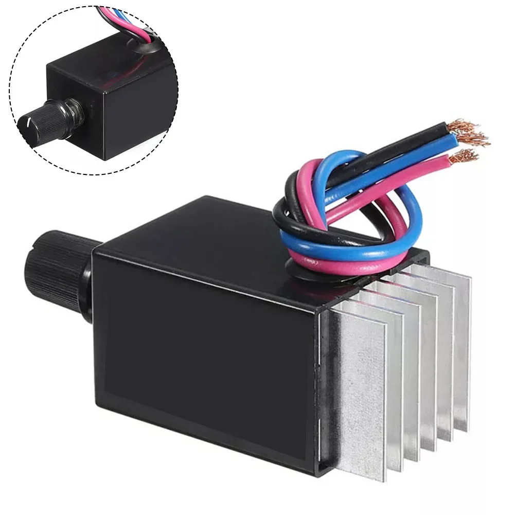 89 X 32 X 35mm 12V 24V Controller Adjustable Fan Speed Controller Heat Sink Electric Motor Rheostat
