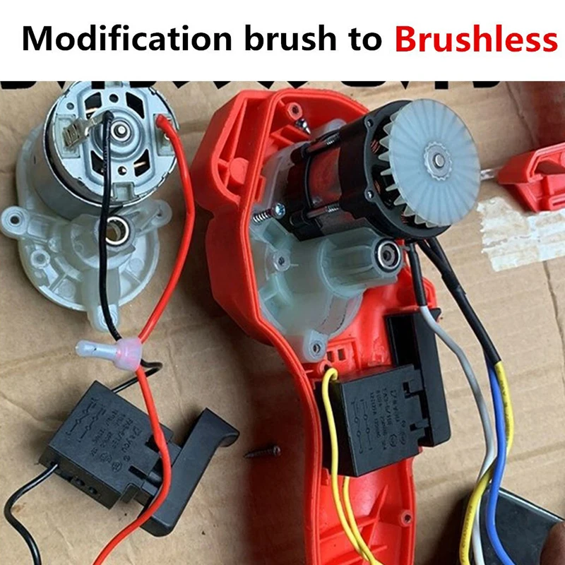 Chainsaw Motor Accessories 21V 14-tooth Brushless Motor Replacement For 4/6/8 Inch Cordless Electric Chainsaw Upgrade Power Tools