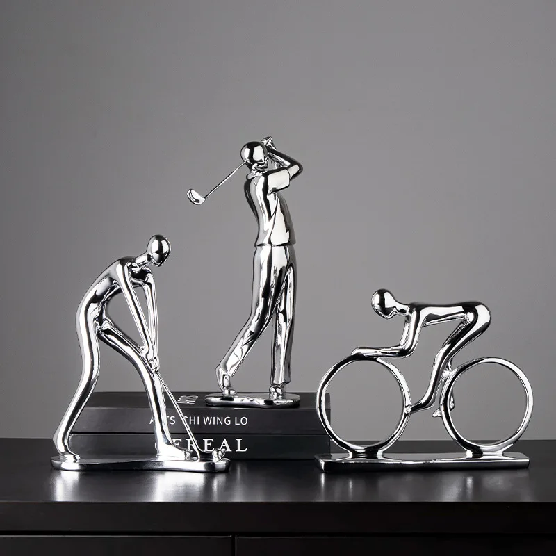 

Aesthetic Home Decor Athlete Sculpture and Figurines Creative Room Decor Desk Accessories Resin Crafts Sports Statue Ornaments