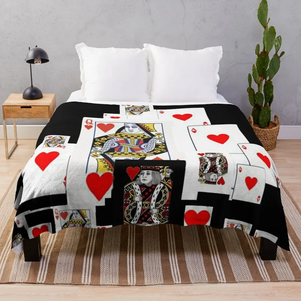 

ROYAL COURT PLAYING CARDS Throw Blanket Decorative Sofas Vintage christmas decoration Blankets