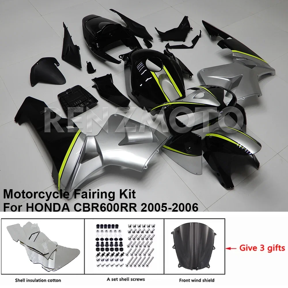 

Motorcycle Fairing Set Body Kit Plastic For HONDA CBR600 RR CBR600RR 2005-2006 Accessories Injection Bodywork H0605-107A