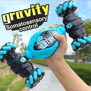 RC Car 4x4 Remote Control Cart Stunt Gesture Sensing 1/12 RC Drift Car With LED Light Deformation Novel Toys For Children Toys 1