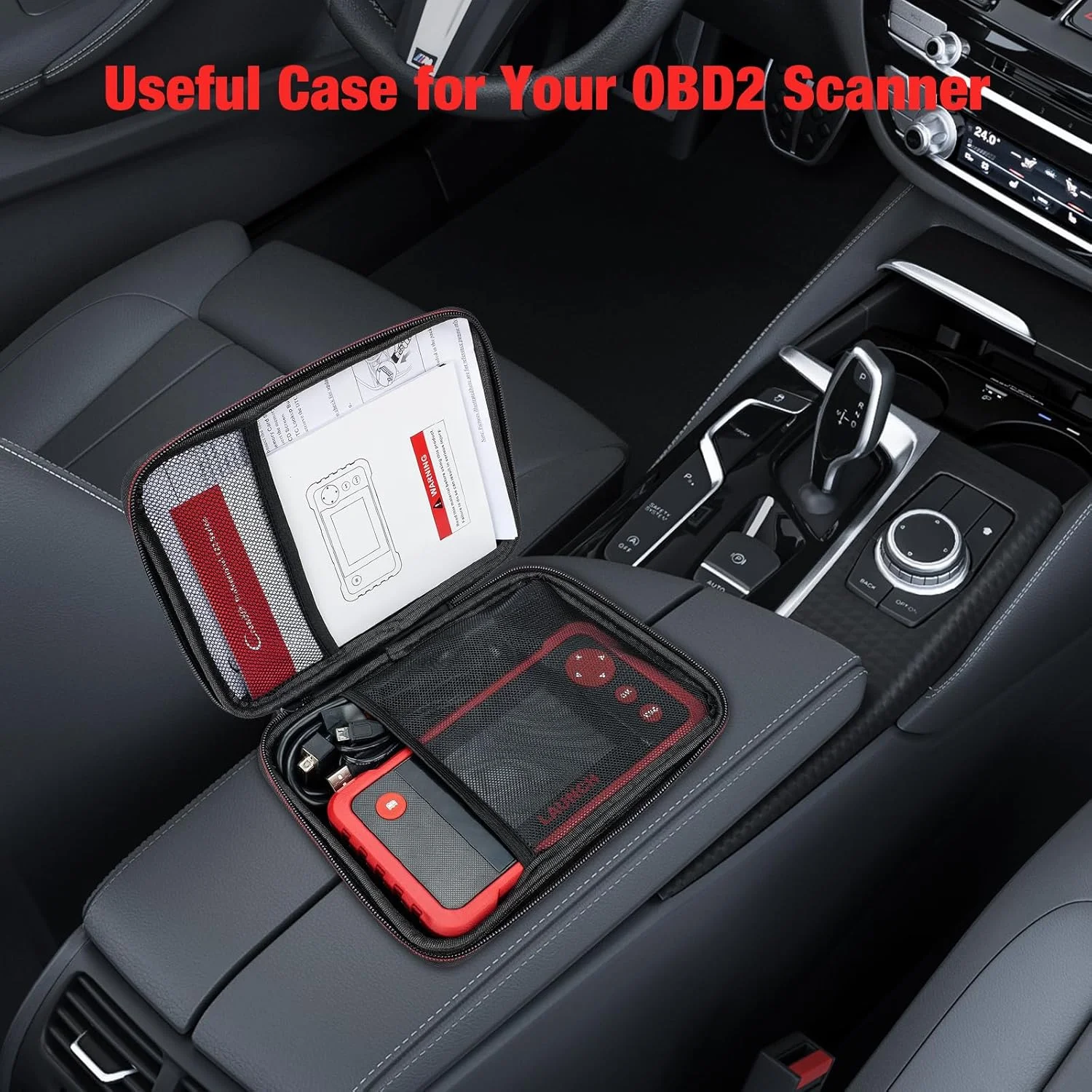 KINGBOLEN Protective Case Storage Bag Carry bag for OBD2 Scanner LAUNCH CRP123 PLUS Creader VII+ CR529 CR3008 PLUS X431 ELITE 3