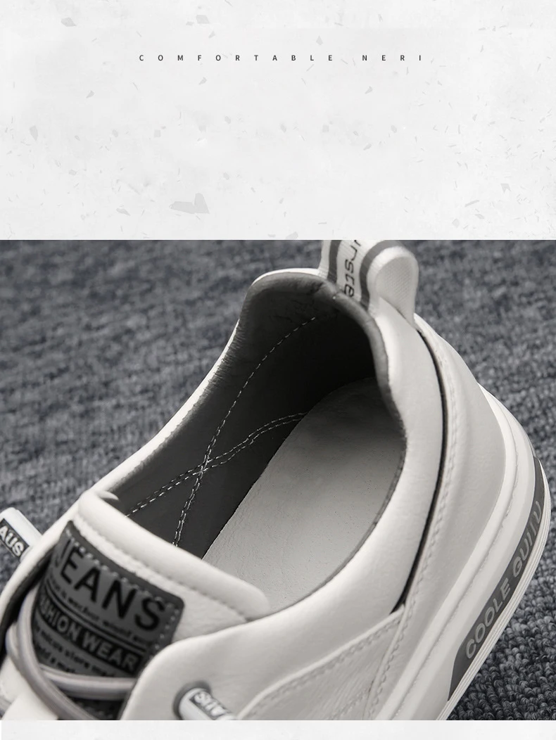 Description Picture 3 of itemMen Casual Shoes Breathable White Sneakers Fashion Driving Walking Tennis Shoes for Male Skate Flats Sports Shoes