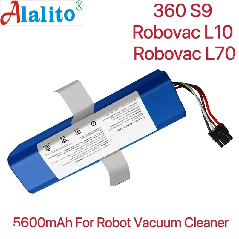 

12800mAh 360 Robot Sweeper S9 Original Battery Accessories Lithium Ion Spare Parts Cycle Charge