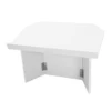 Foldable Tabletop Podium, Portable Desktop Lectern, Teacher Speaker Desk Lectern For Churches, Classrooms, Homes, Schools White 3