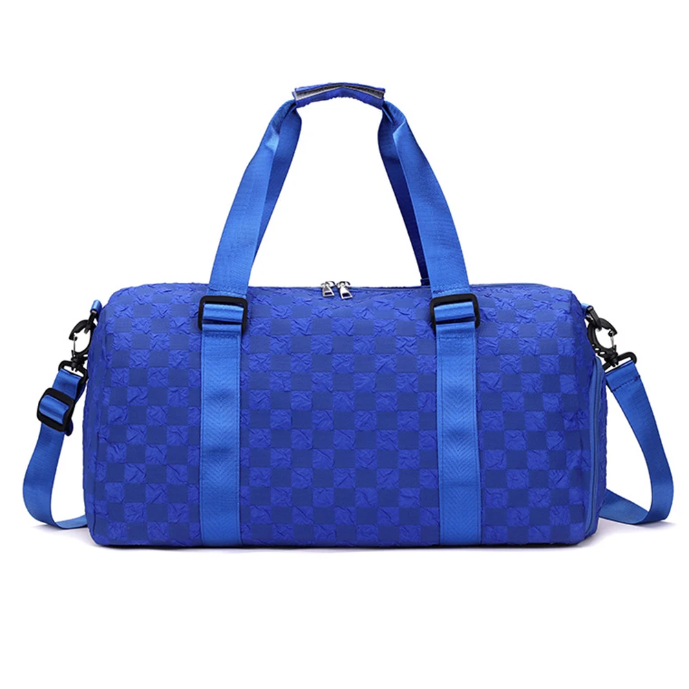 NEW-Louis Vuitton keepall 50 strap Travel bag Spray in Pink/Blue