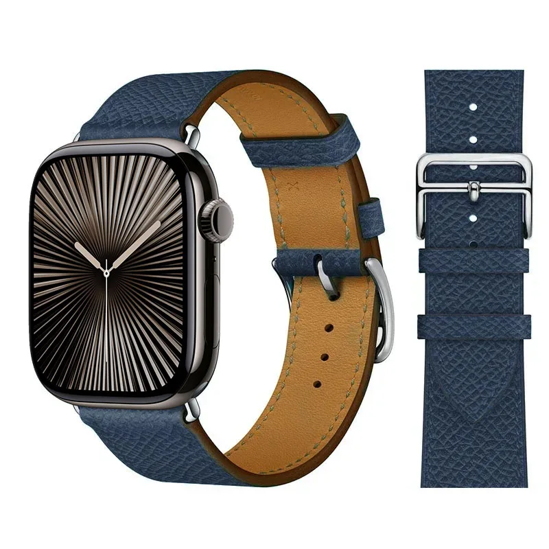 Elegant Leather Strap for Apple Watch - Business Bracelet Edition
