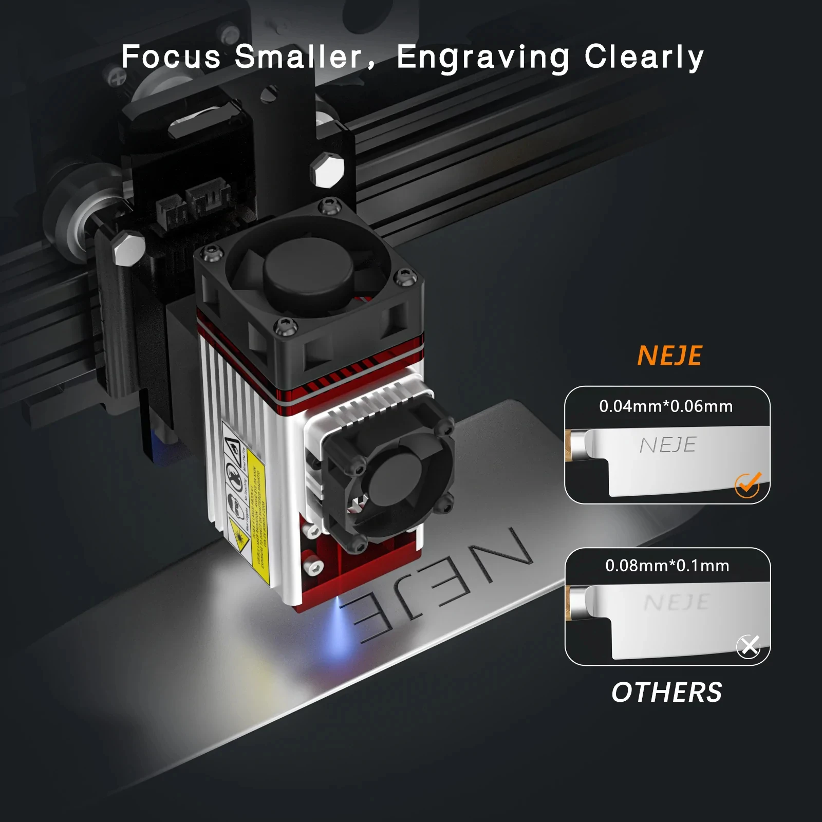 NEJE 5 Plus A40640 /A40630/N40630 Wireless CNC Laser Carver Wood Cutter Stainless Steel Engraver Metal Printer APP Control