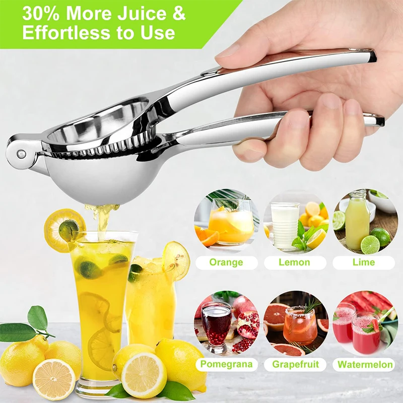 Premium Heavy Duty Zinc Alloy Citrus Juicer – Manual Hand Press Lemon Squeezer