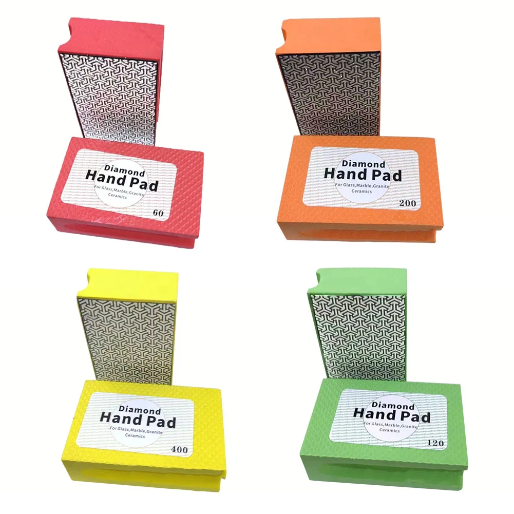 

1pc Polishing Pad 60/120/200/400 Mesh Diamond Hand Polishing Pads Tile Glass Grinding Block Pad Marble Sanding Disc Accessories