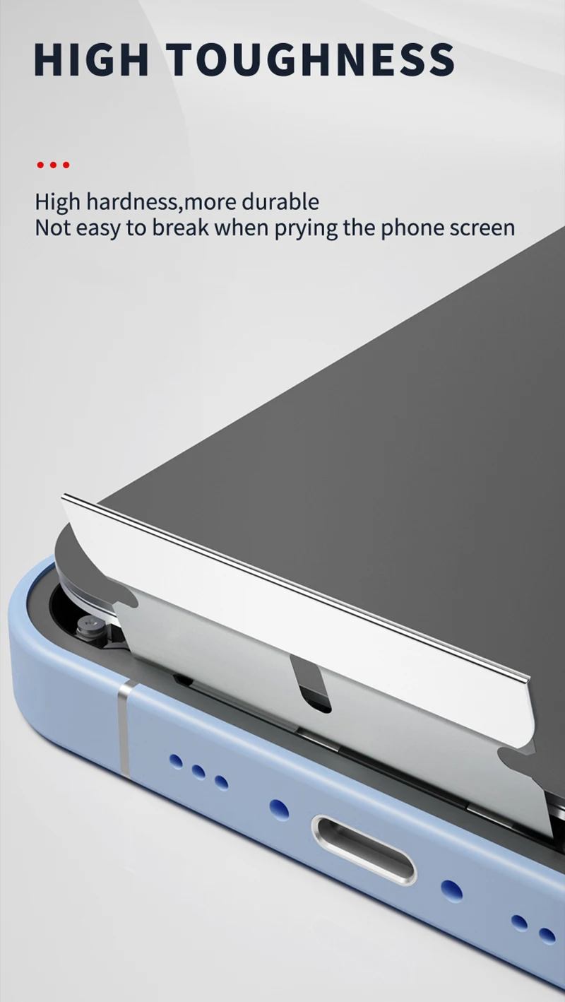 MECHANIC FR1 Carbon Steel Blades für iPhone iPad Samsung Handy LCD-Bildschirm Kleberentferner Reinigung Reparaturwerkzeuge – Detail 3
