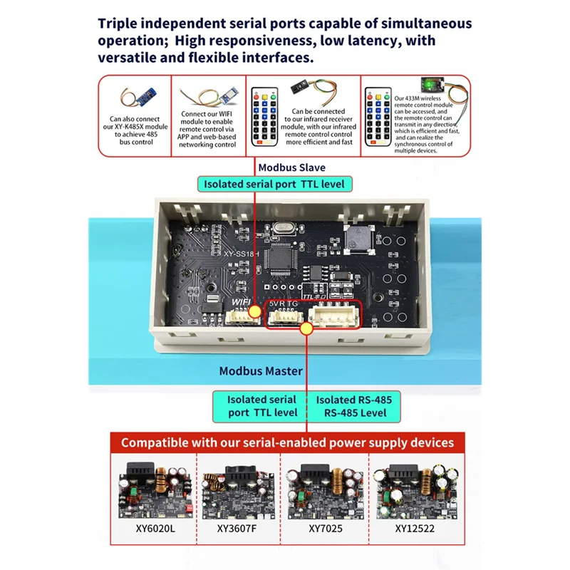 Ingenious-XY8050S CNC DC 버크 조정 전원 공급 장치 80V/50A/4000W 조절 가능한 안정화 출력 일정 전압