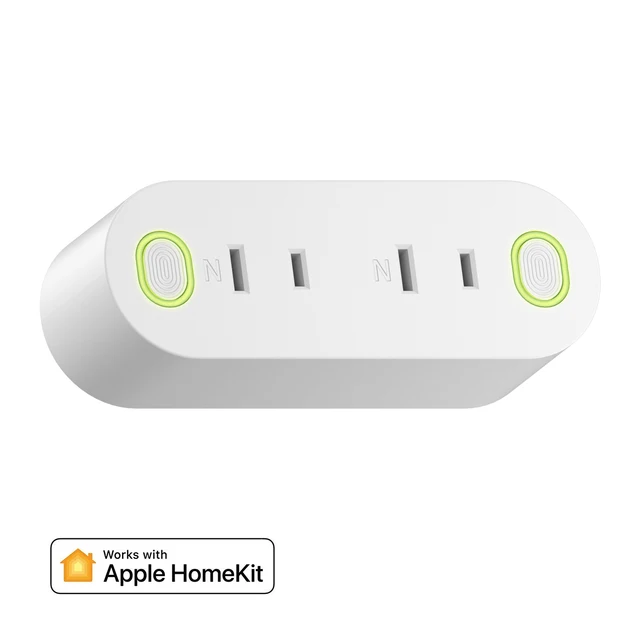 Meross HomeKit 2 In 1 WiFi Dual Smart Plug Outlet US Smart Socket