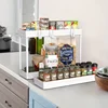 Multi - Layer 360° Rotating Storage Cart in ABS - Space - Saving, for Dorms & Kitchen,bathroom,Non-slip and durable 4