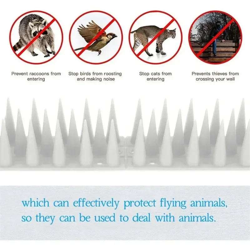 Net Anti-Cat Dogs Bird Repellent Mat Prickle Strips Keep Away Safe Plastic Spike Thorn Garden Cat Scat Mats Cats Dog Door Pet