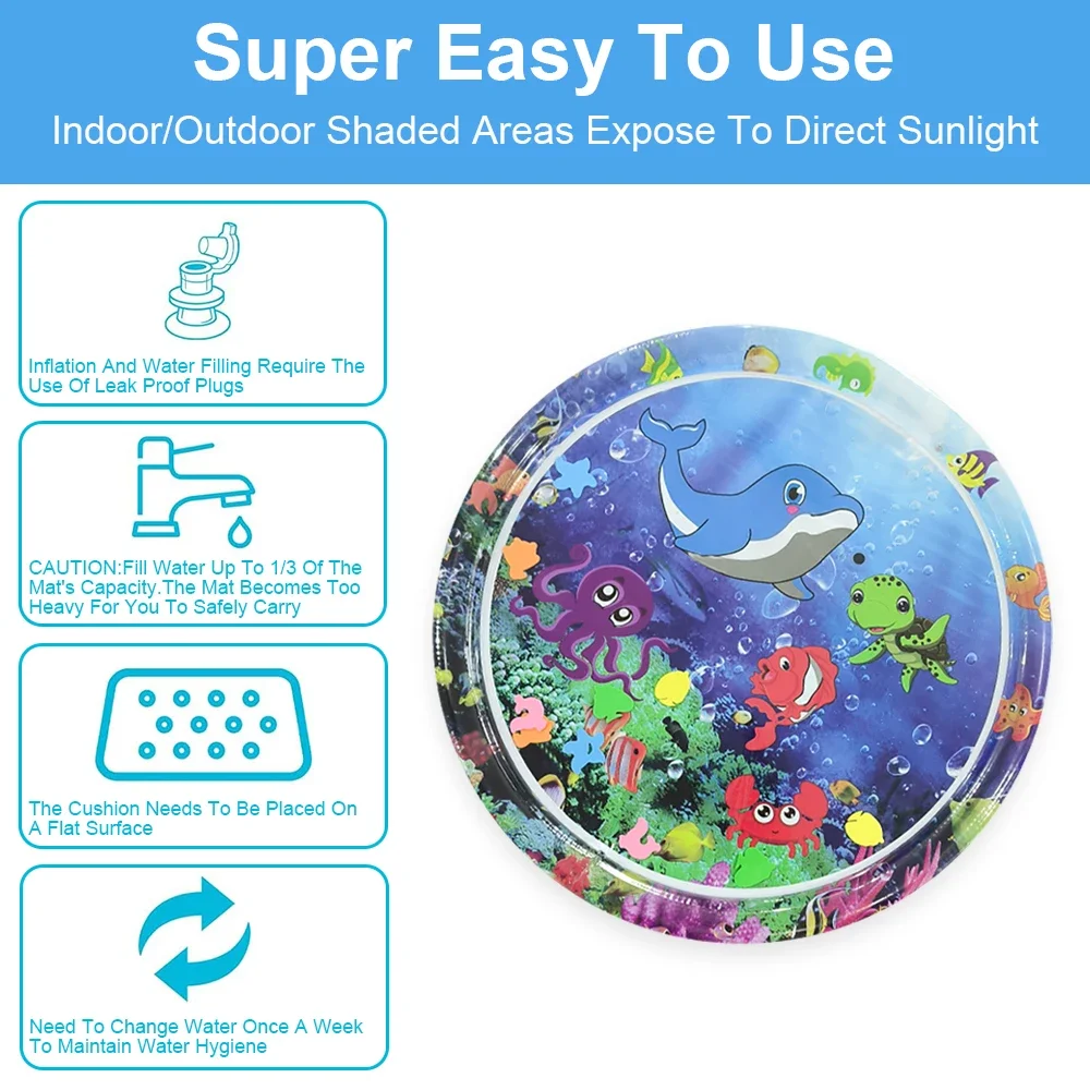 Inflatable Octopus Baby Water Mat 5