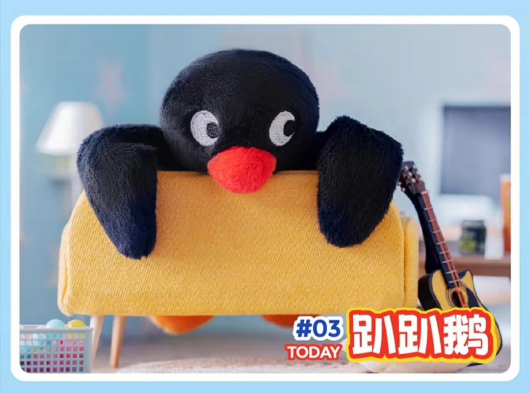 thumbnail image 1 of Genuine Pingu Plays My Day Fish Goose Series Plush Doll Action Figure Toy Model Cute Doll Kid Birthday Gift Toys, 1 of 5