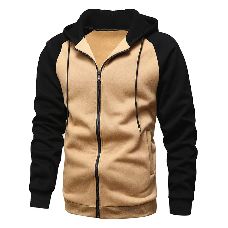 

Mens Hoodies Sweatshirt New Casual Solid Long Sleeve Hoodie Men Slim Zipper Cardigan Hooded Sweatshirts Men Hoody Sweat Homme