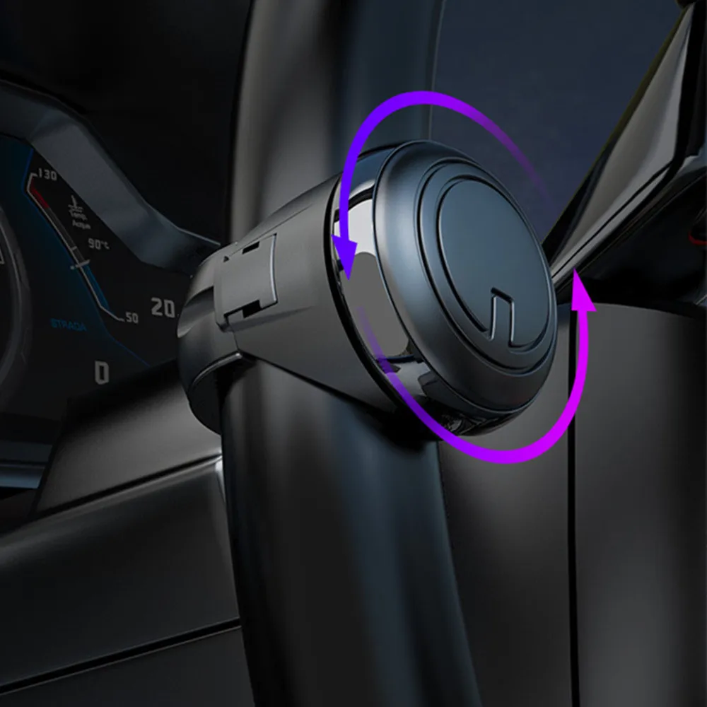 Steering Wheel Spinner Knob 360 Degree Turning Car Rotation Metal Bearing Power Handle Ball Shaped Helper Part