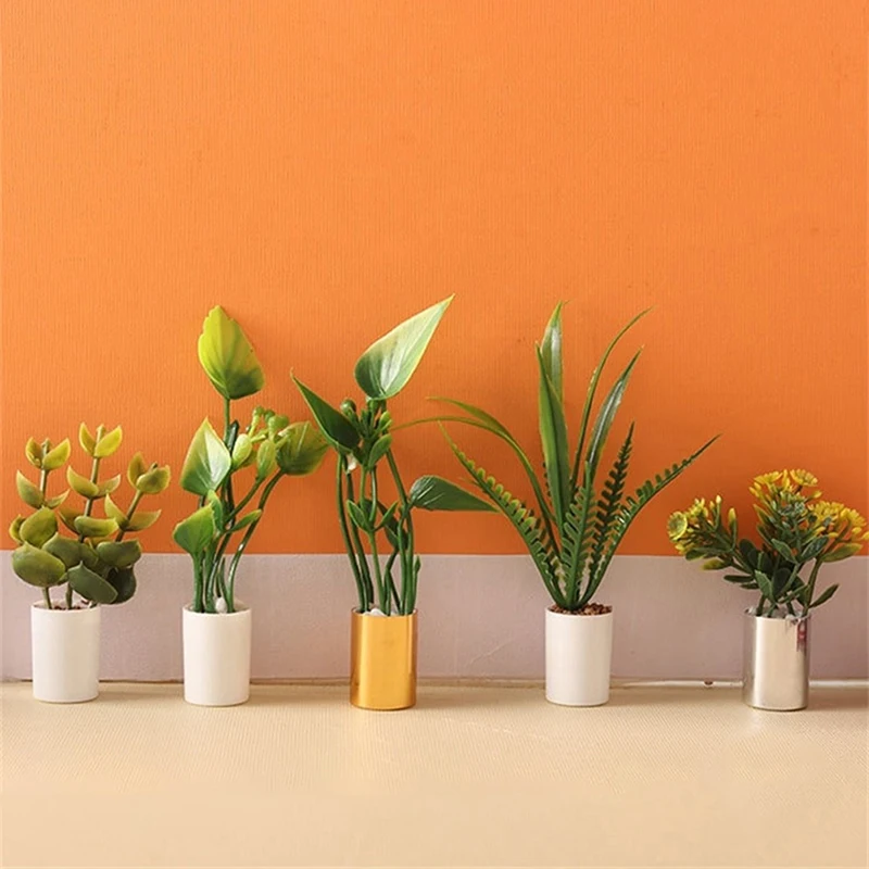 

1:12 миниатюрный горшечный кукольный домик, горшок с зелеными листьями, бонсай, садовая модель для дома, декоративная игрушка, аксессуары для кукольного домика