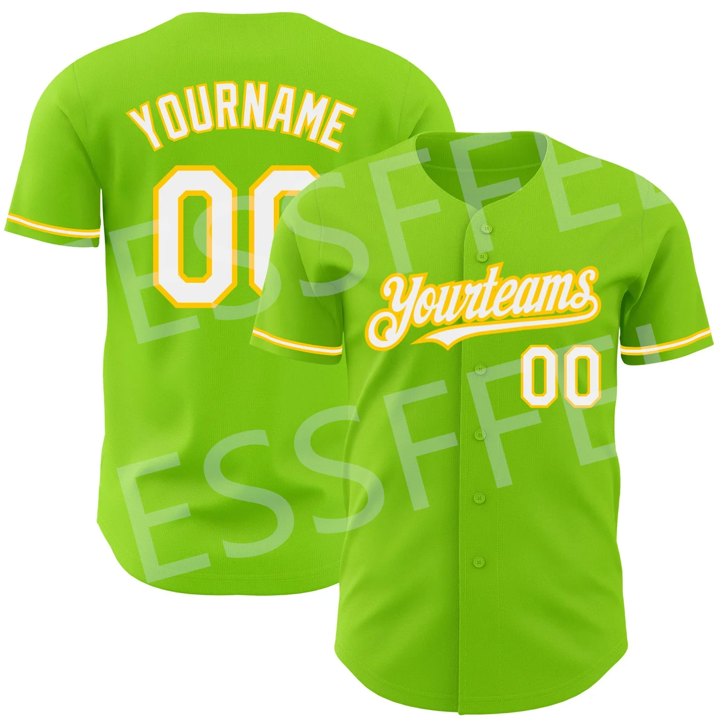 

Drop Shipping Custom Name Logo Number Colorful 3DPrint Summer Harajuku Streetwear Casual Baseball Shirts Jersey Short Sleeves X6