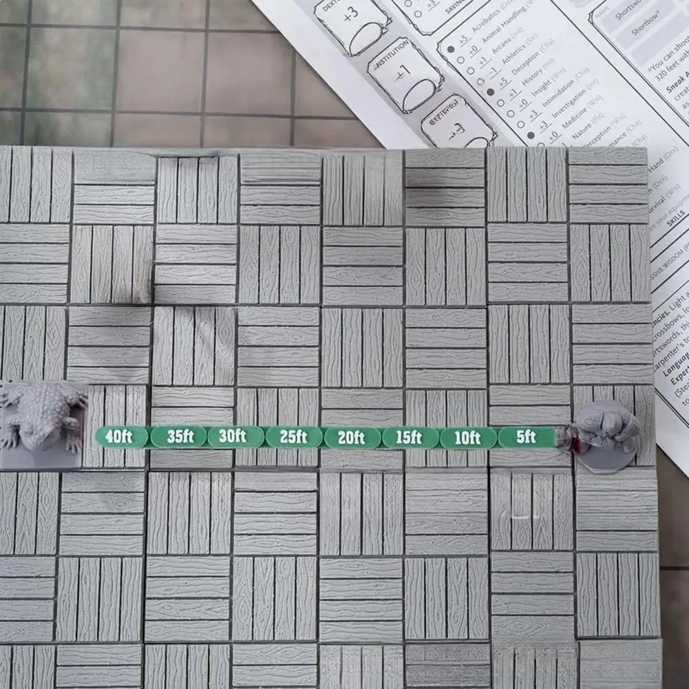 관절형 움직임 자, 유연한 체인 곡선 코너 측정 게이지, 테이블탑 보드 게임용 이동식 관절 체인 자