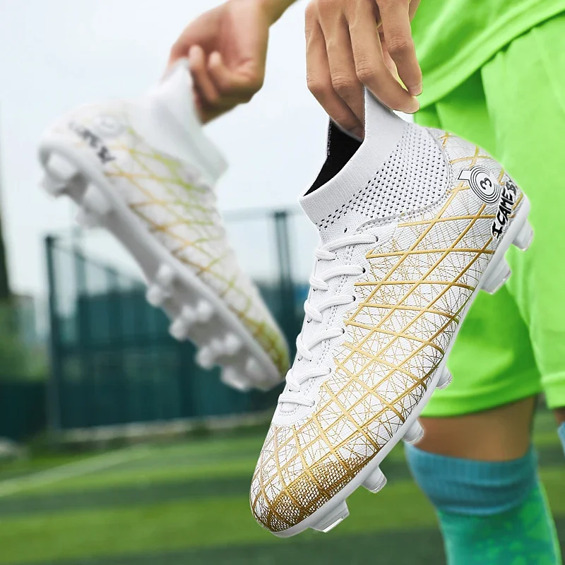 Herr Fotboll Barn Långa Spikes Sports Society Stövlar Flerfärgad Träningsmatch Sneakers Klossar Fotbollsskor_voghion.com