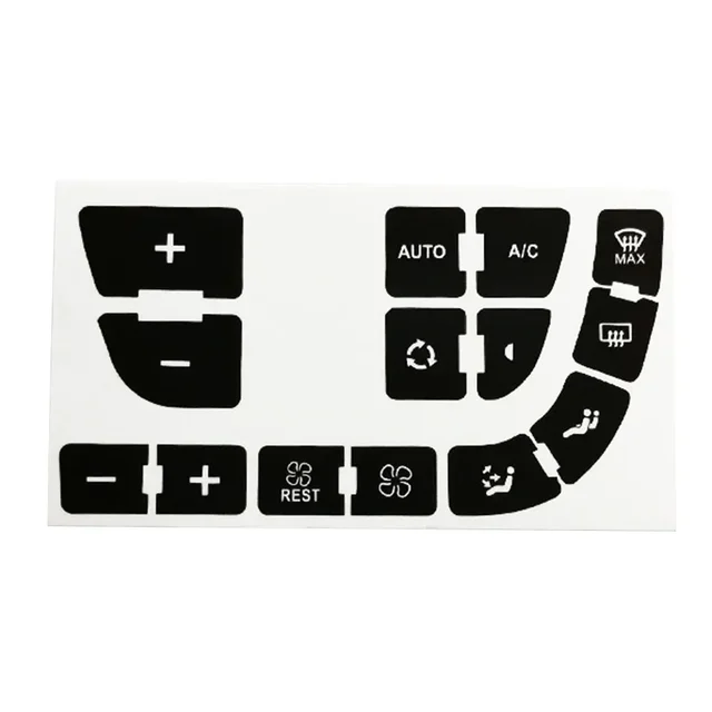 Car Vinyl A/c Button Repair Decal Stickers For C4 For Grand For Picasso Air Conditioner Panel Repair Button Stickers Accessories 2
