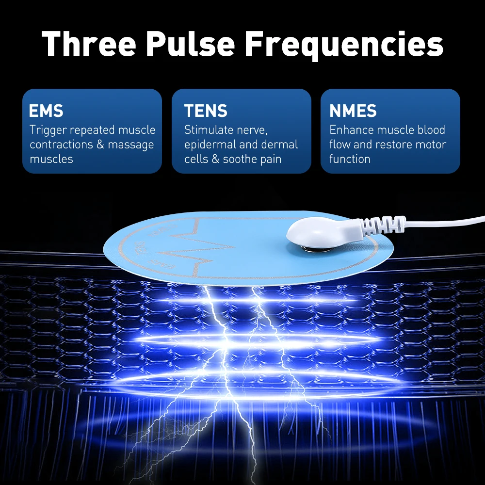 TENS Electric Pulse Massager EMS Muscle Stimulator Acupuncture Meridian Digital Physiotherapy Machine Body Slimming Massager