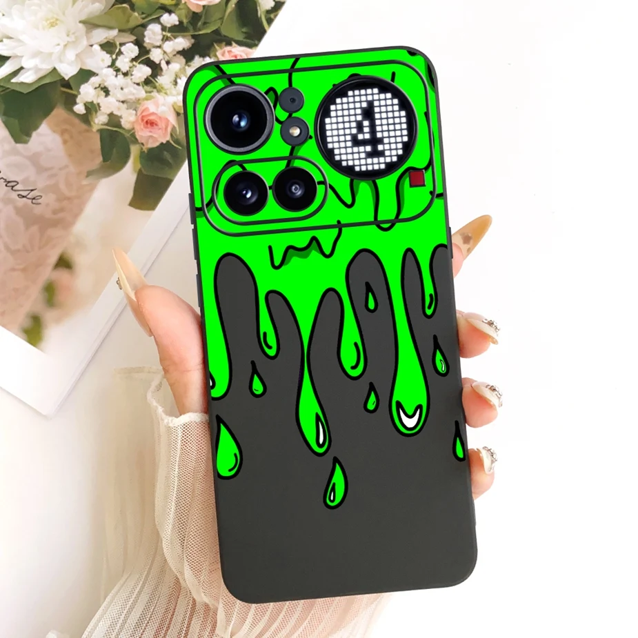 Cute Lucky Letters Fashion Cartoon Painted Cover Case