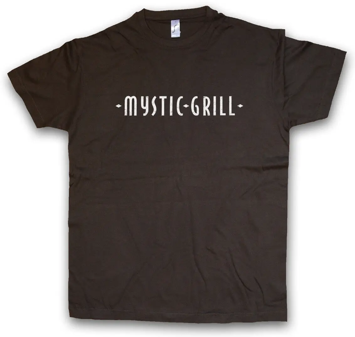 Mystic Grill T Shirt Vampire Sign Restaurant Diari The Falls Logo Insignia