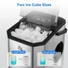 Ice Maker Countertop with Bullet Ice, 10,000pcs/26Lbs/Day, Portable Ice Machine w/Ice Scoop, 45lb Quiet Design and Self-Cleaning 3
