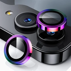Premium Metal Camera Lens Protector with Tempered Glass Screen Film - Full Coverage for Samsung Galaxy Z Flip Series (Colorful)