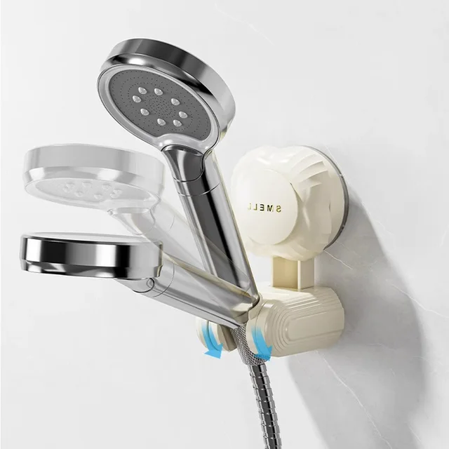 ที่ยึดหัวฝักบัวแบบปรับได้ ที่ยึดหัวฝักบัวแบบไม่ต้องเจาะผนัง ที่ยึดหัวฝักบัวแบบติดผนังในห้องน้ำ ที่ยึดหัวฝักบัวแบบสุญญากาศ 4