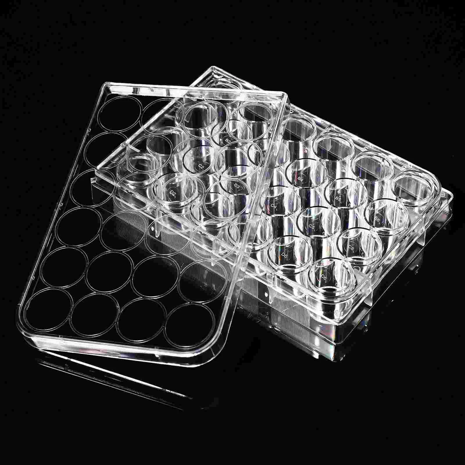 24/48 Holes Plastic Sterile Cell Culture Plate Bacterial Yeast Petri Dishes Laboratory Equipment, petri dishes