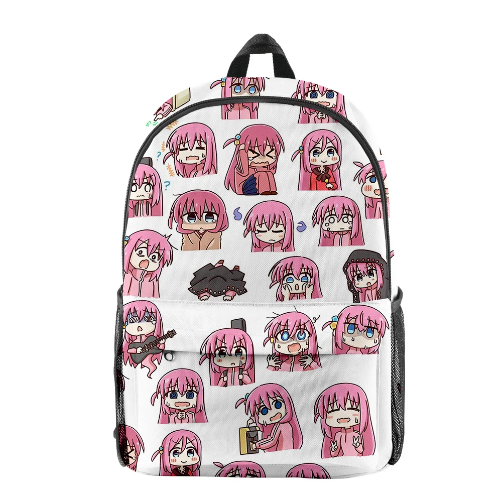Popular Bocchi the Rock Anime pupil Bookbag Notebook Backpacks 3D Print Oxford Waterproof Boys/Girls Fashion Travel Backpacks
