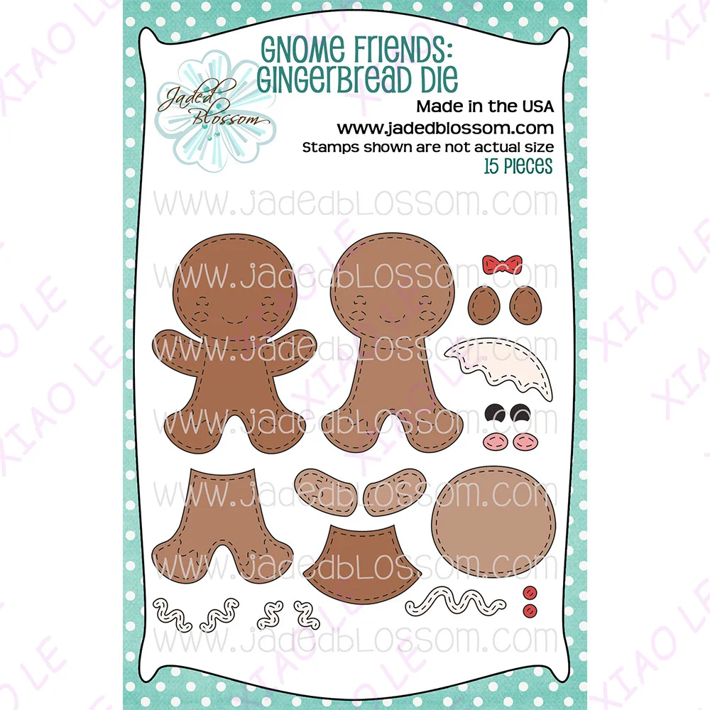 Gnome Friends Gingerbread Holiday Metal Cutting Dies for Crafts and Scrapbooking