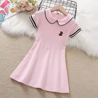 Nouvelle collection été 2026 : Robes rétro longues en coton à col Peter Pan pour adolescentes, rayées style preppy, vêtements pour bébés et tout-petits de 8, 10, 12 ans 2