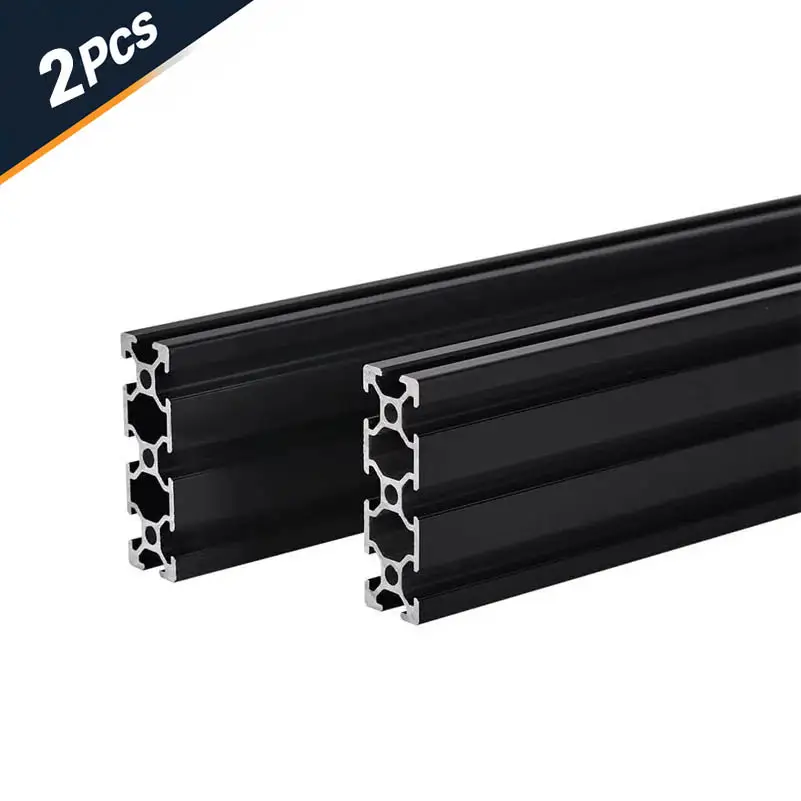 2Pcs 2020 2040 2060 2080 Aluminum Profile 100 200 300 350 400 450 500 550 Linear Rail Extrusion EU Standard CNC 3D Printer Part image 15