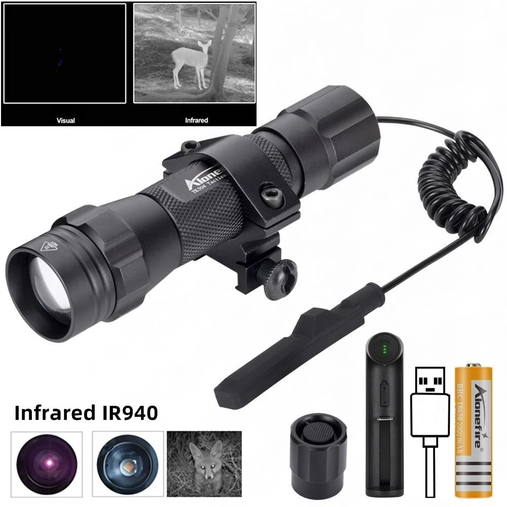 IR850nm e 940nm Ultimo LED a infrarossi Zoom Visione notturna ad alta luminosà Luce di riempimento a infrarossi Caccia tattica Zoom Torcia elettrica Illuminazione IR 39 IR850nm e 940nm Ultimo LED a infrarossi Zoom Visione notturna ad alta luminosà Luce di riempimento a infrarossi Caccia tattica Zoom Torcia elettrica Illuminazione IR 39