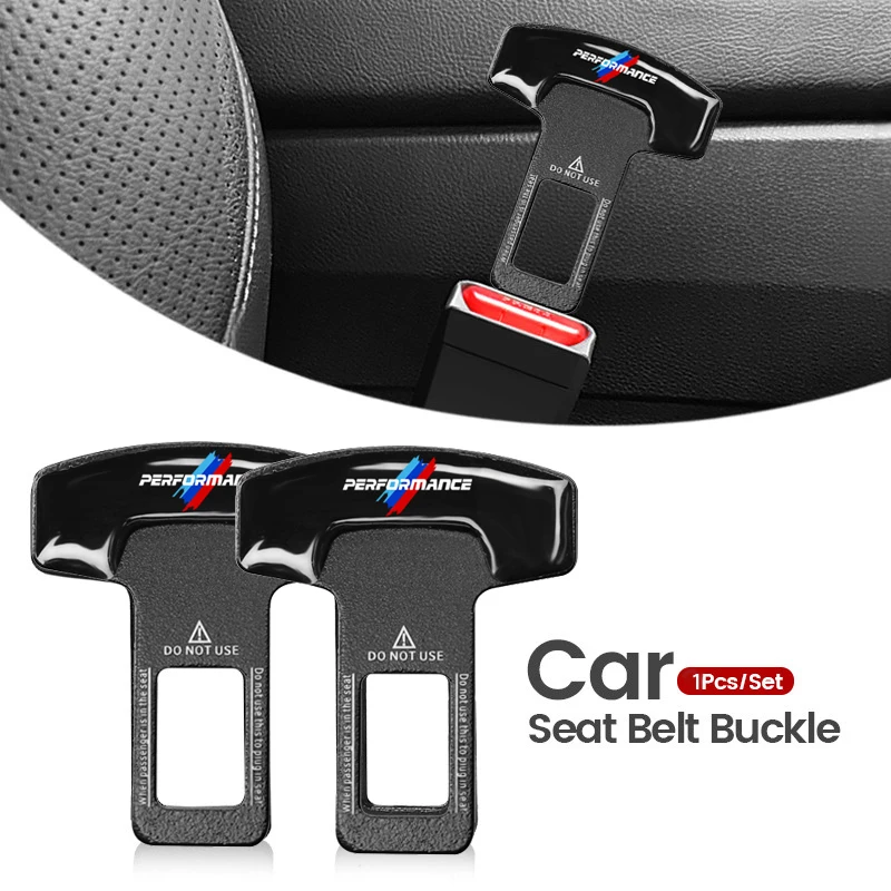 Metal Car Seat Belt Buckle Auto Emblem Safety Belt Clip Interior