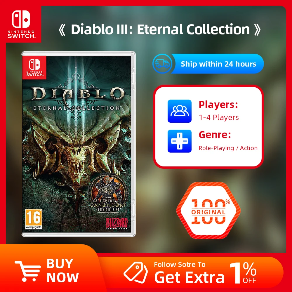 Nintendo Switch Game Collection Éternelle De Diable Iii, Jeu D'action,