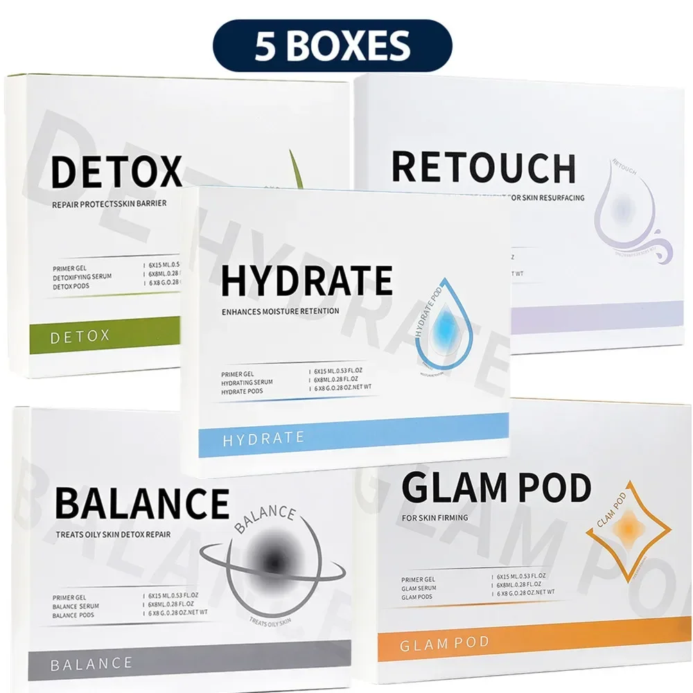 thumbnail image 1 of JIN 5 uds. Revive Pods Glam Pod, geles para el cuidado de la piel con CO2 para máquina facial Aqua, suero de CO2 para máquina de spa facial con burbujas de oxígeno, 1 of 5